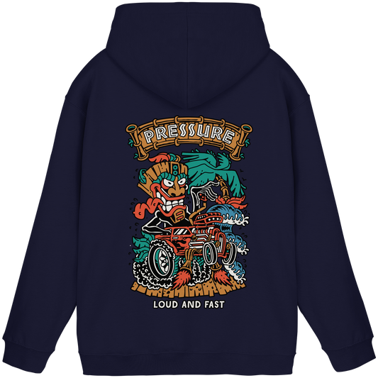 Loud and Fast. - Tiki Style - Pressure Cloth - Basic Unisex Hoodie