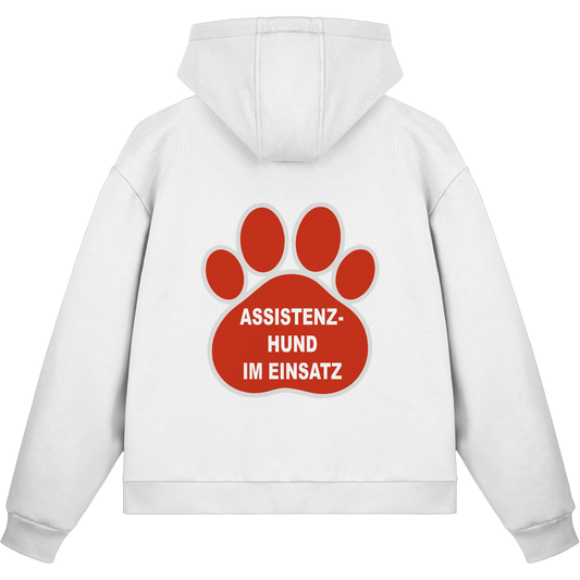 Assistenzhund im Einsatz – Klare Botschaft. Mehr Sicherheit. Mehr Respekt. - Fluffy Boxcut Zipper