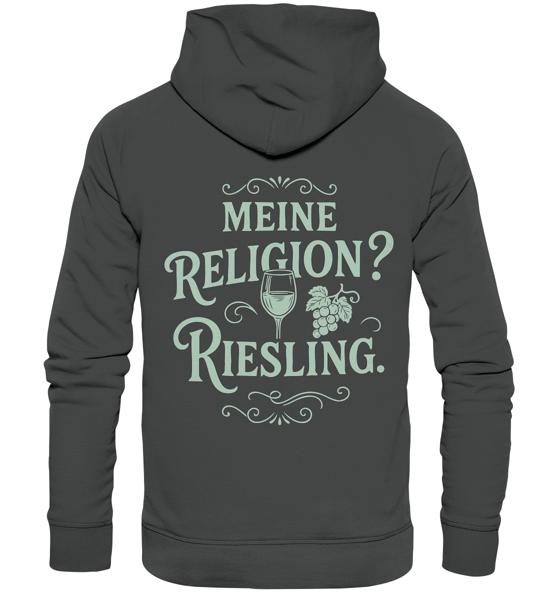 Meine Religion? Riesling. – Wein Spruch für Weißwein-Fans - Organic Basic Hoodie