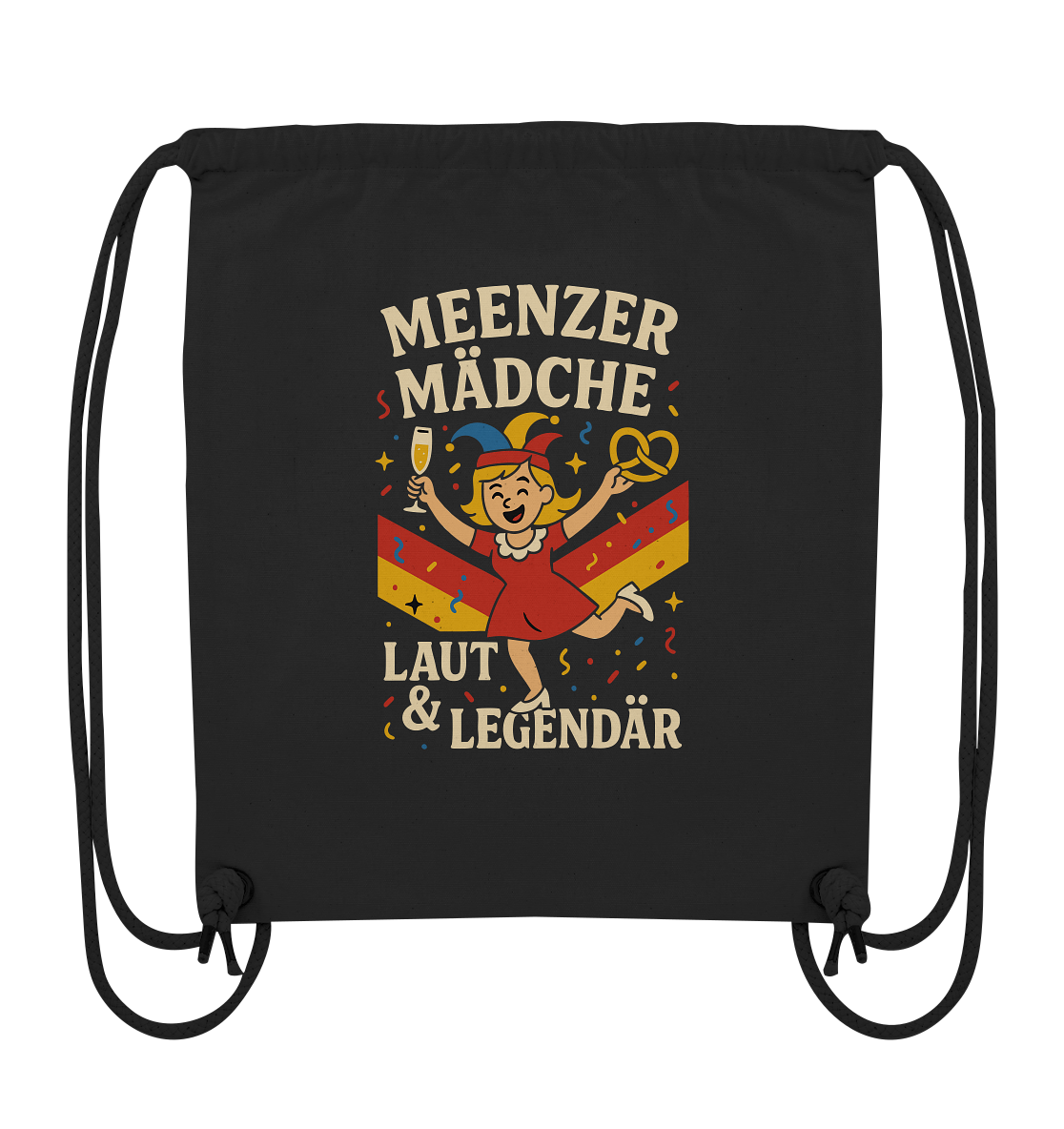 Meenzer Mädche – Laut & Legendär | Karneval Design - Organic Gym-Bag