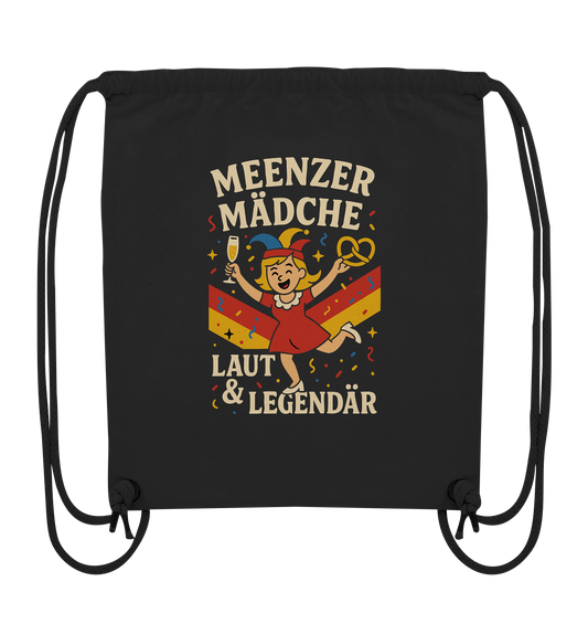 Meenzer Mädche – Laut & Legendär | Karneval Design - Organic Gym-Bag