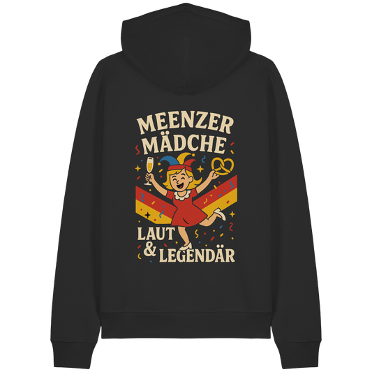 Meenzer Mädche – Laut & Legendär | Karneval Design - Organic Raglan Hoodie