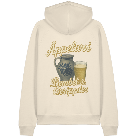 Äppelwoi - Bembel & Geripptes | Typisch Frankfurt - Organic Raglan Hoodie