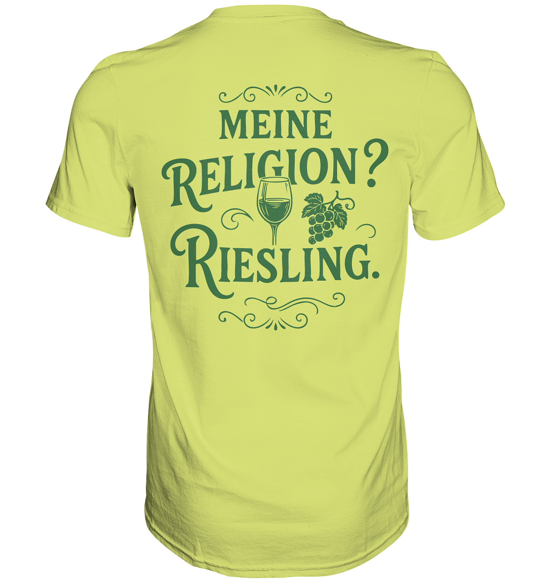 Meine Religion? Riesling. – Lustiger Wein Spruch für Weißwein-Fans - Premium Classic T-Shirt