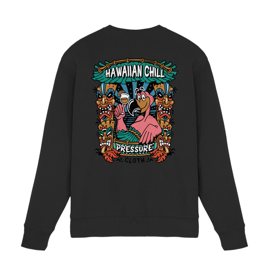 Hawaiian Chill - Tiki Style - Pressure Cloth - Premium Sweatshirt