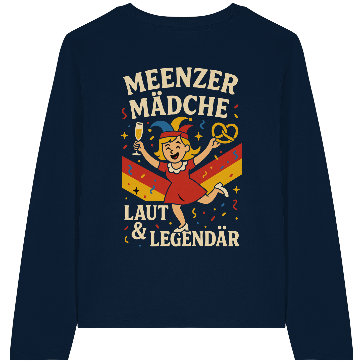 Meenzer Mädche – Laut & Legendär | Karneval Design - Womens Organic Longsleeve T-Shirt