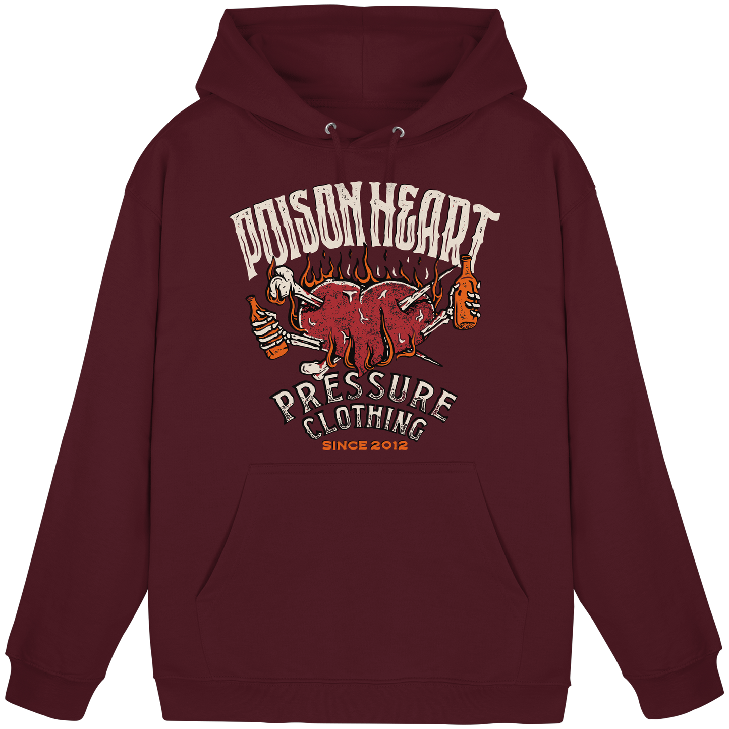 Poison Heart – Punk Rock - Basic Unisex Hoodie
