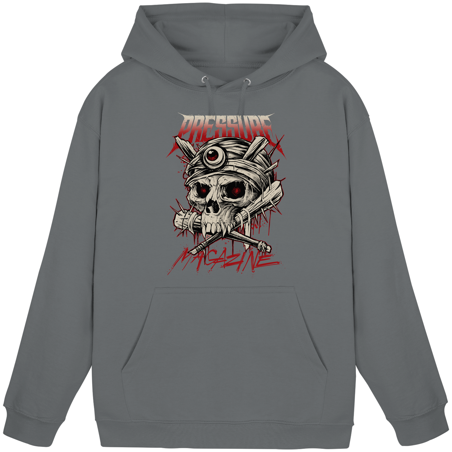 Skullica - Vampire Skull - Pressure Magazine - Basic Unisex Hoodie