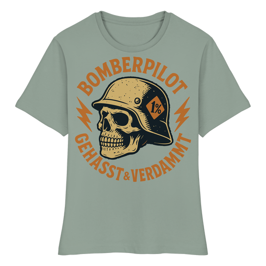 Bomberpilot - Gehasst Verdammt - Biker Mode - Fitted Ladies Organic Shirt