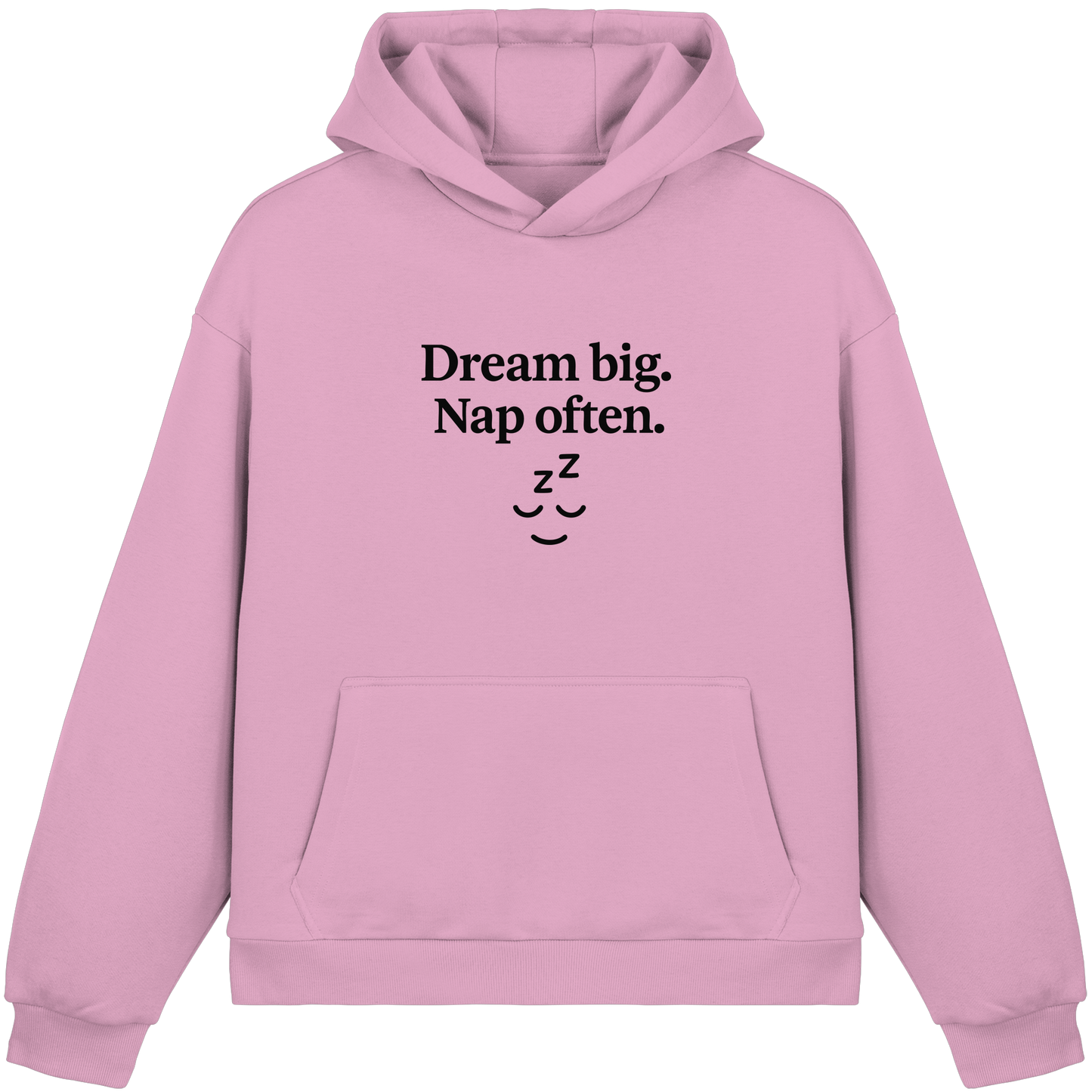 Dream Big. Nap Often. – Selfcare-Mood für Gen Z - Fluffy Boxcut Hoodie