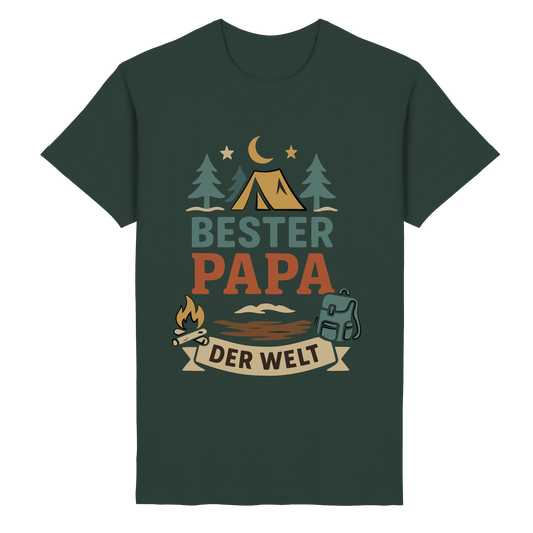 Bester Papa der Welt - für Naturburschen - Heavy Cotton T-Shirt