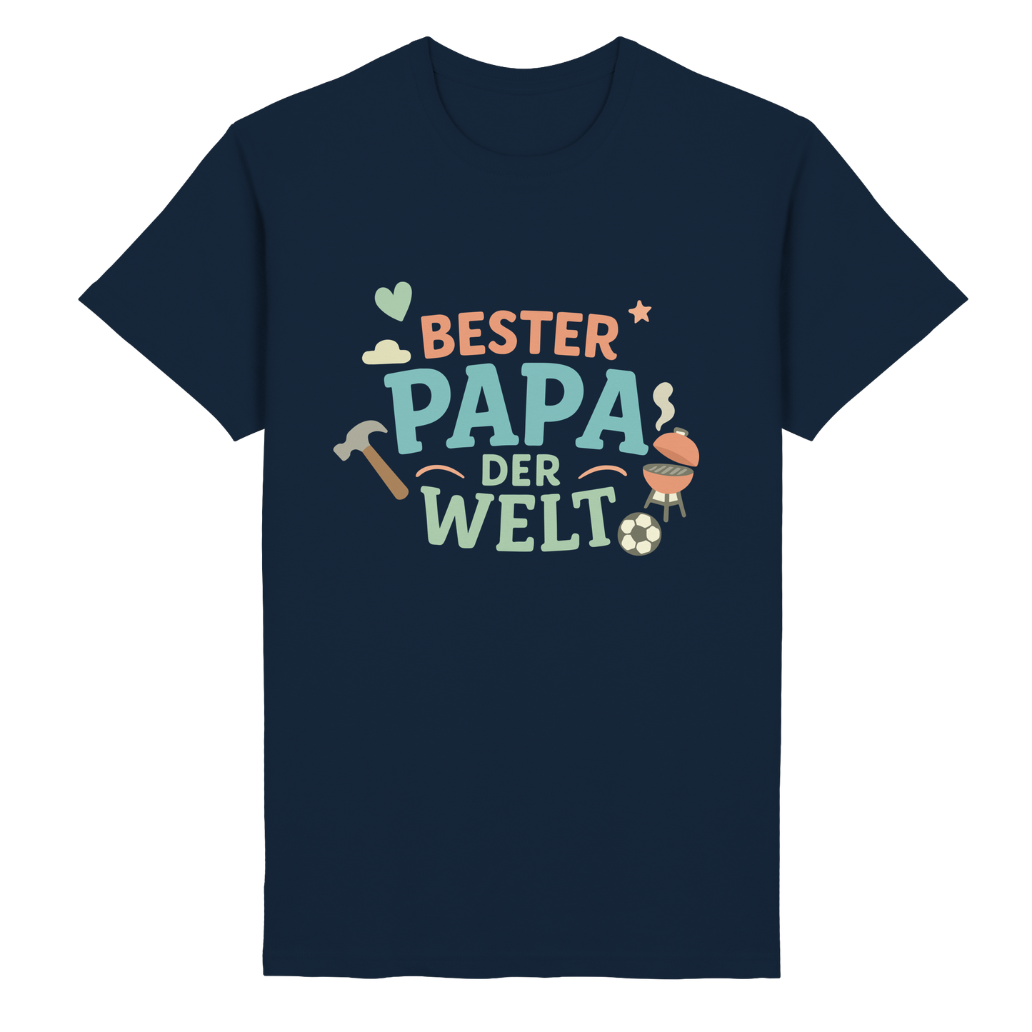 Bester Papa der Welt - Vater Geschenk - Heavy Cotton T-Shirt