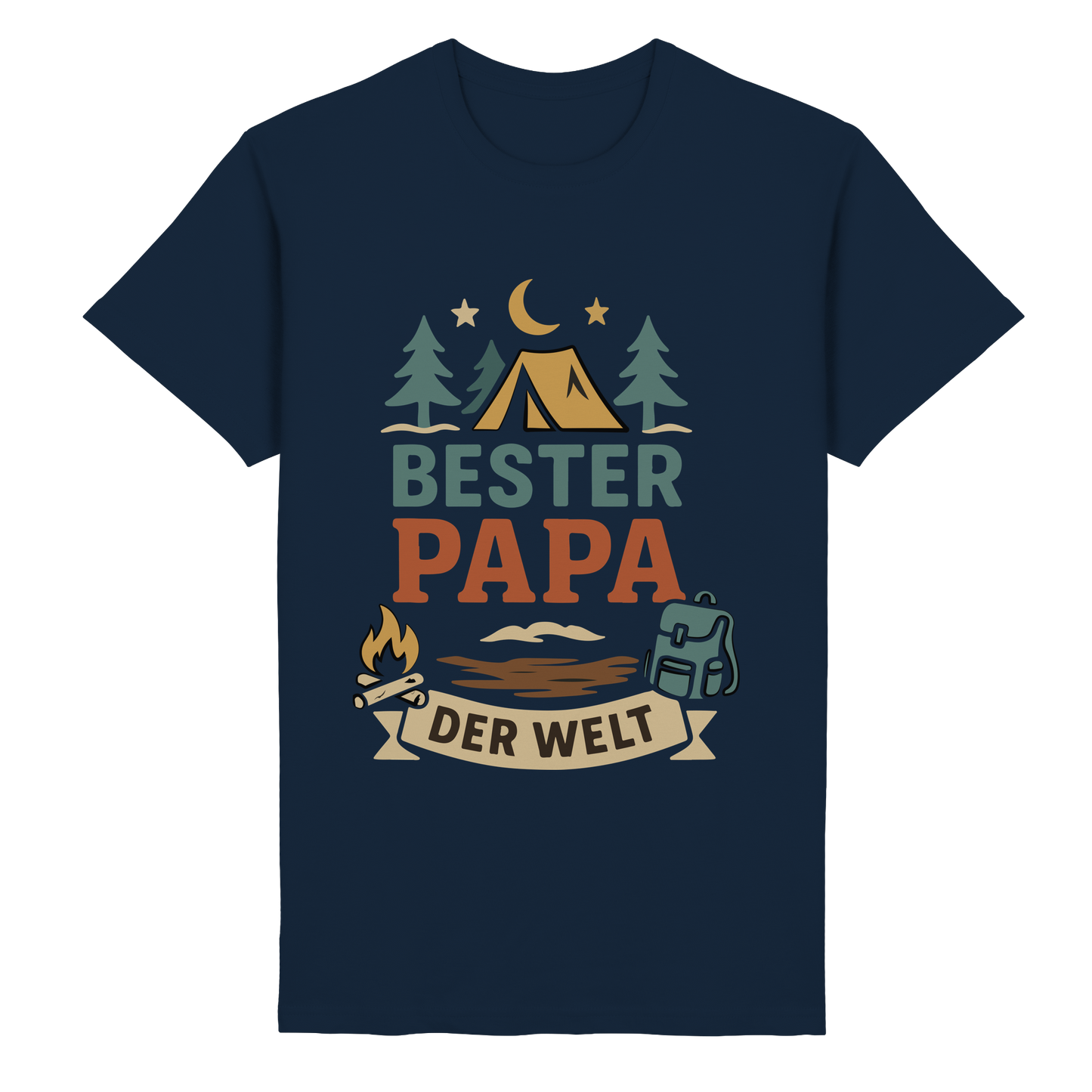 Bester Papa der Welt - für Naturburschen - Heavy Cotton T-Shirt