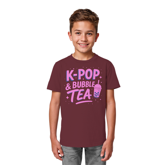 K-Pop Bubble Tea - Korea Design - asiatische Popkultur - Kids Organic Shirt