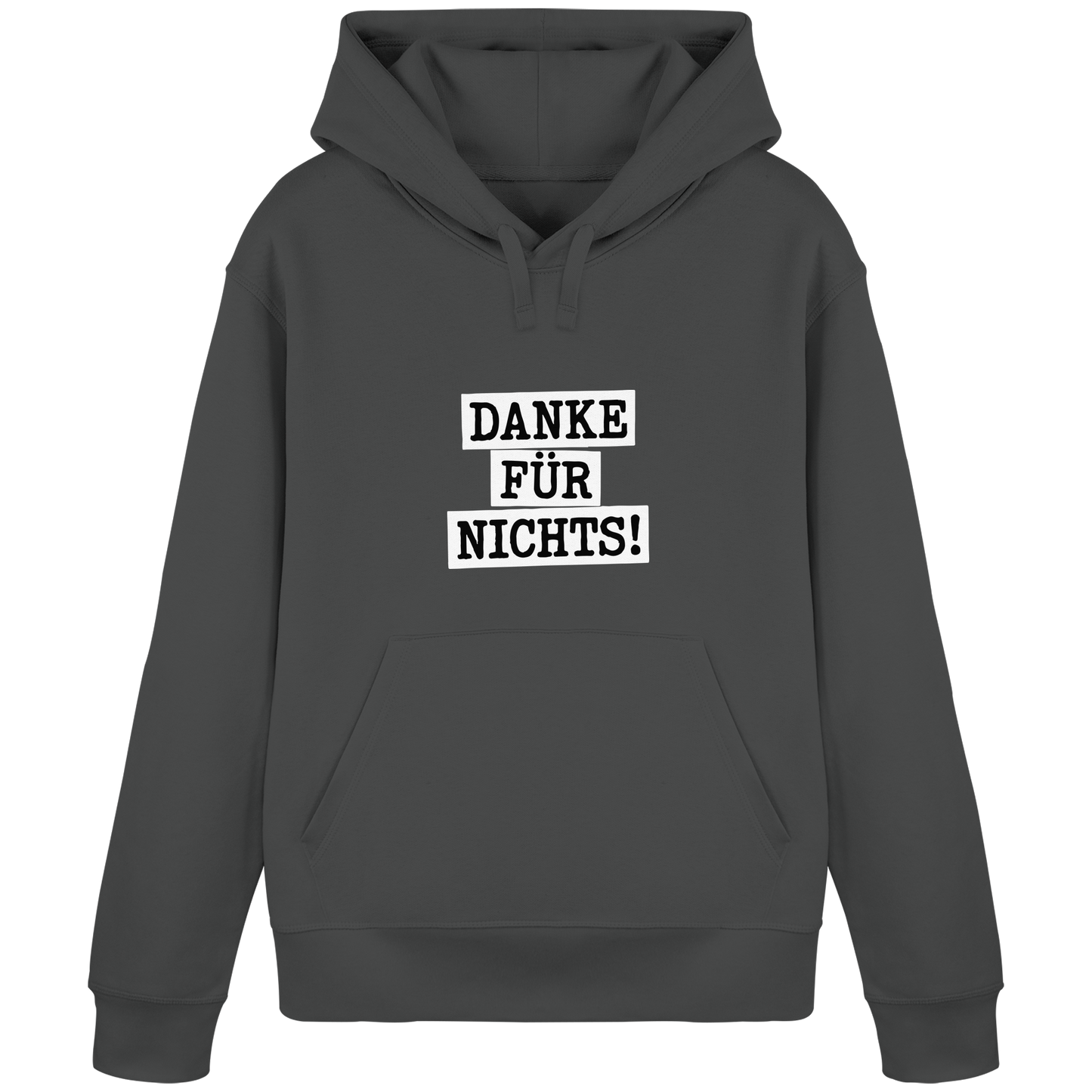 Danke für Nichts – Sarkasmus Statement mit Attitude - Organic Basic Hoodie