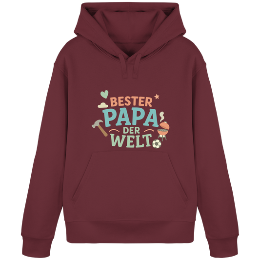 Bester Papa der Welt - Vater Geschenk - Organic Basic Hoodie