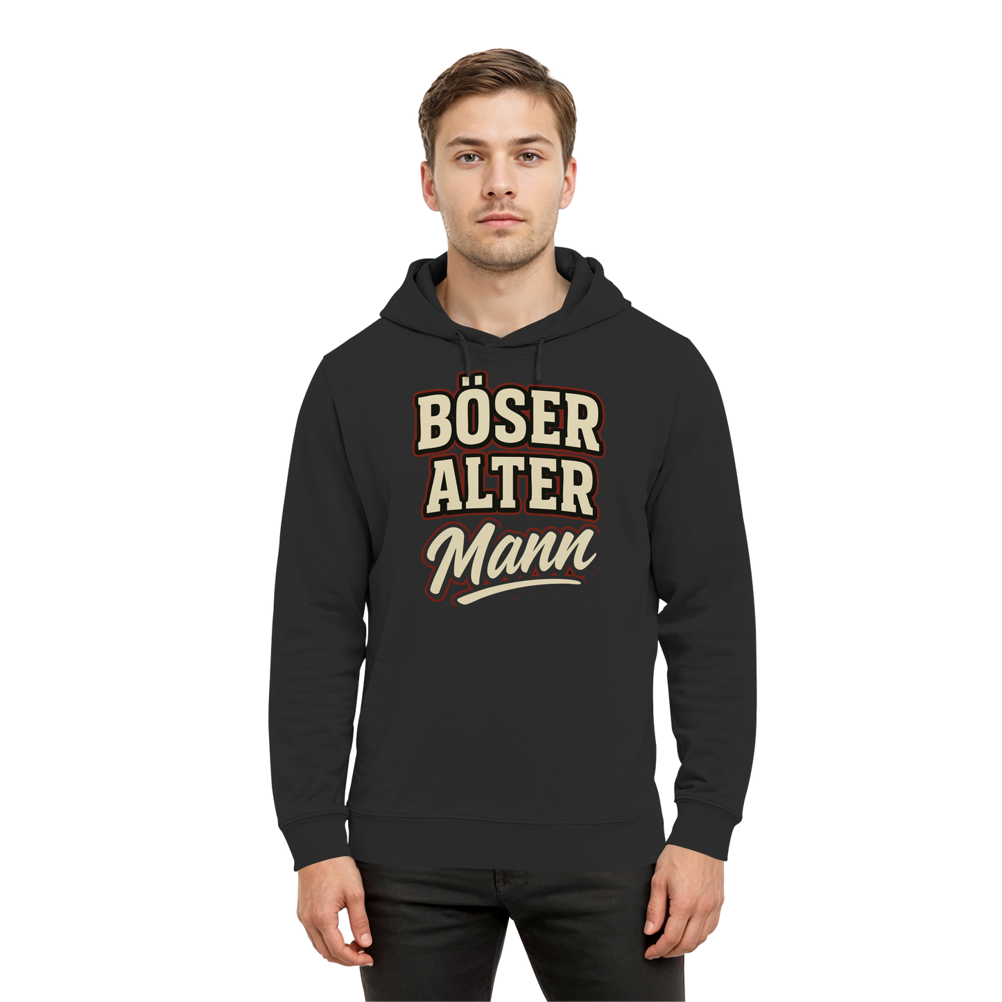 Böser alter Mann – frecher Spruch für Rentner, Väter & echte Kerle - Organic Hoodie B&C