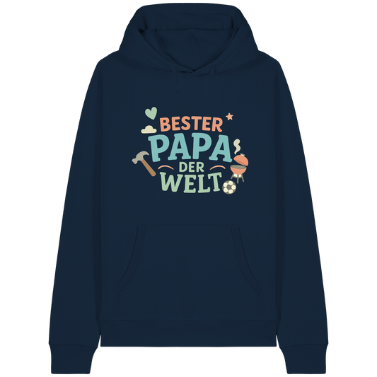Bester Papa der Welt - Vater Geschenk - Organic Raglan Hoodie