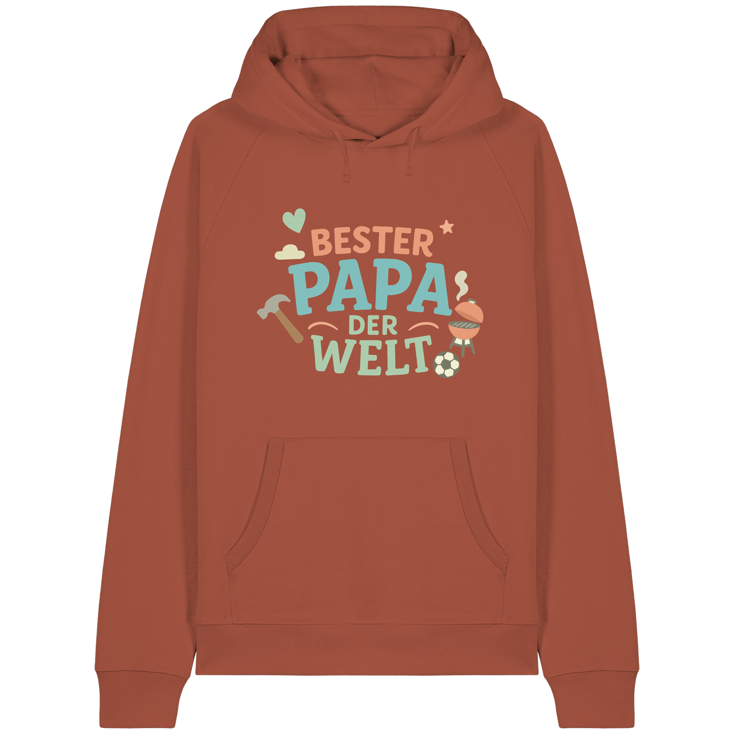 Bester Papa der Welt - Vater Geschenk - Organic Raglan Hoodie