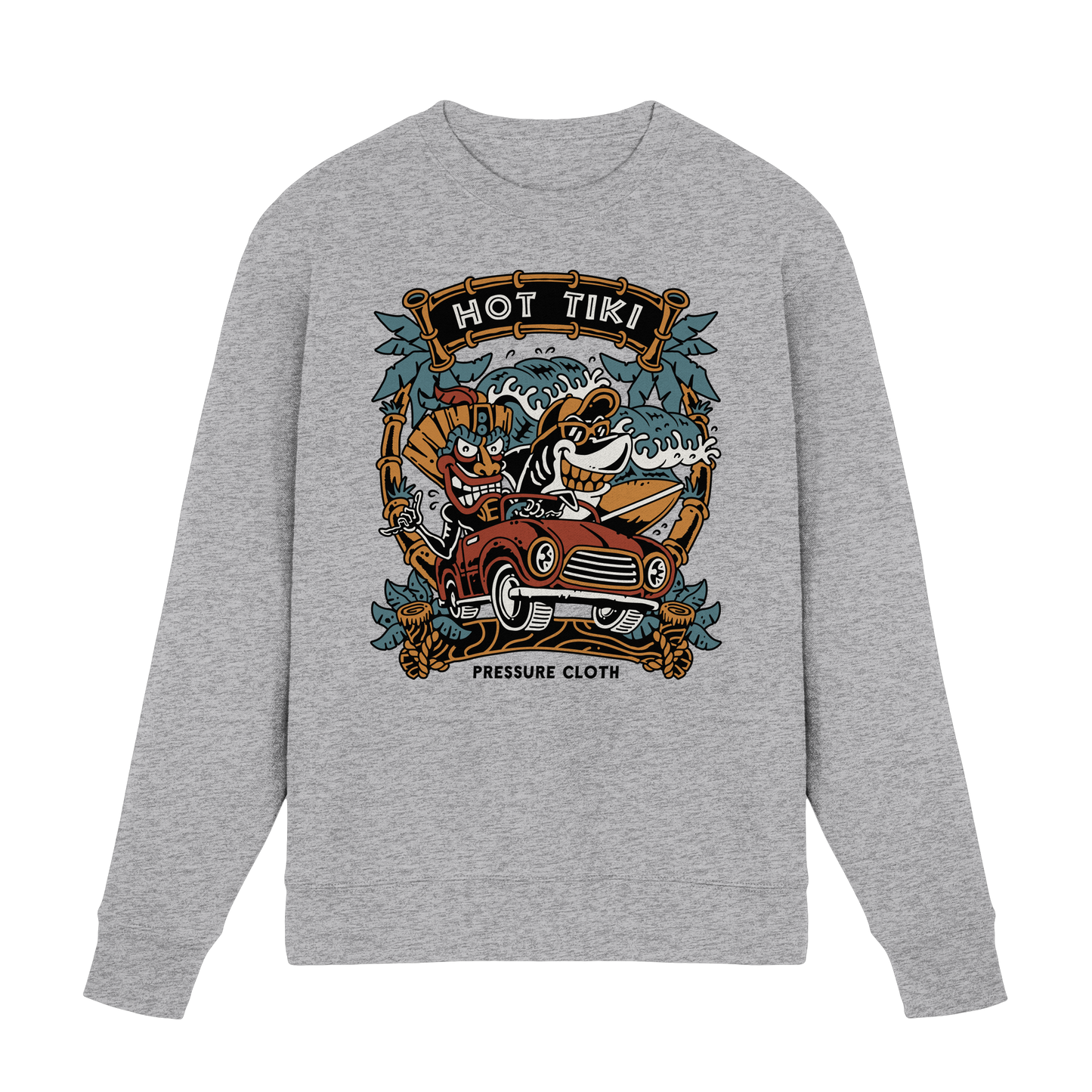 Hot Tiki - Tiki Style - Pressure Cloth - Premium Sweatshirt