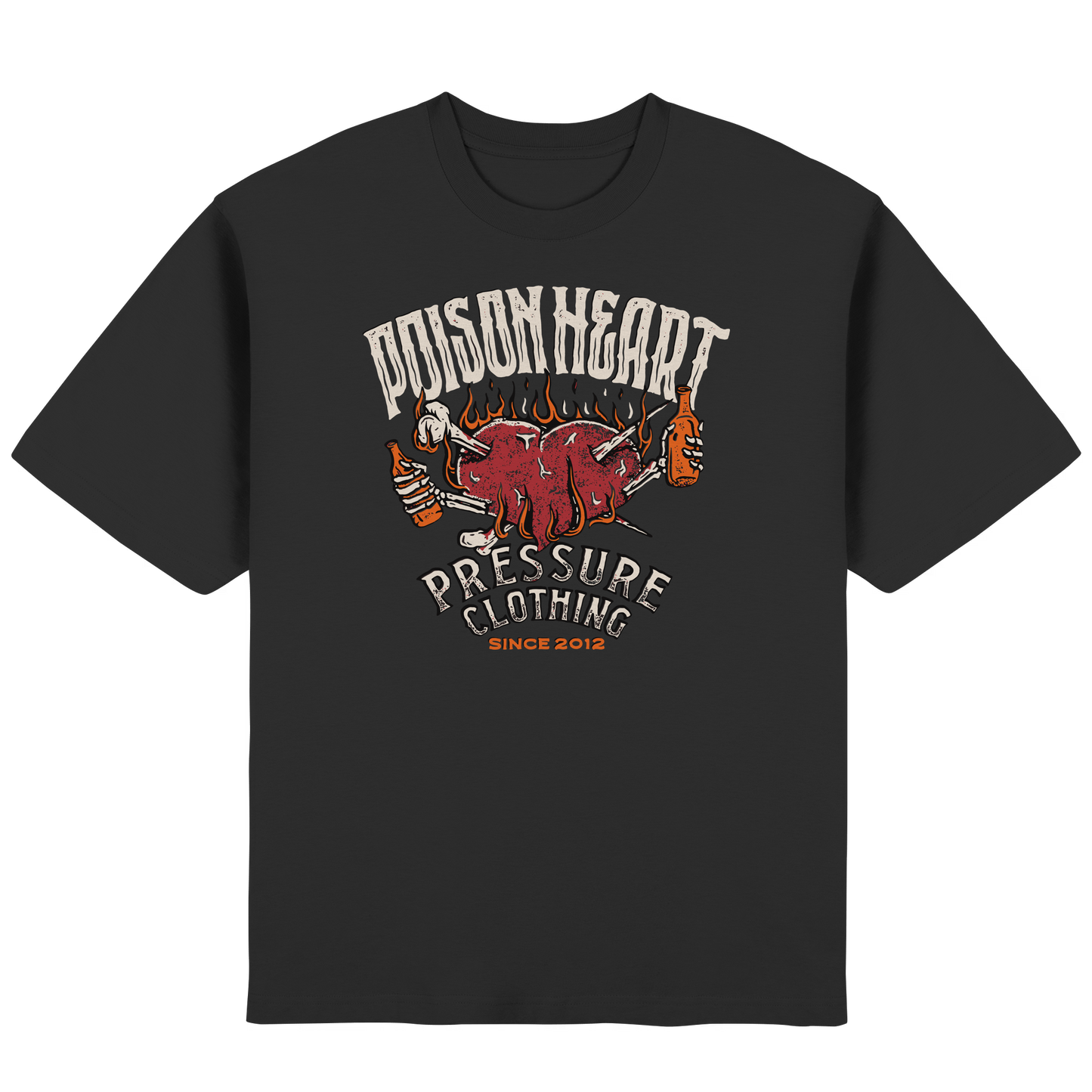 Poison Heart – Punk Rock - Streetwear Oversized T-Shirt