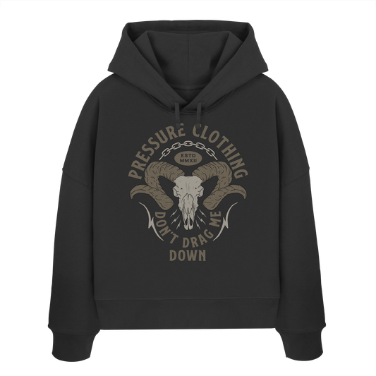 Domba - Pressure Cloth - Womens Organic Boxcut Hoodie