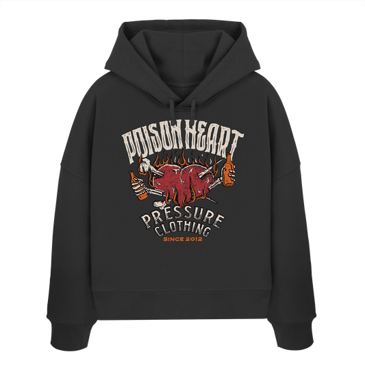 Poison Heart – Punk Rock - Womens Organic Boxcut Hoodie