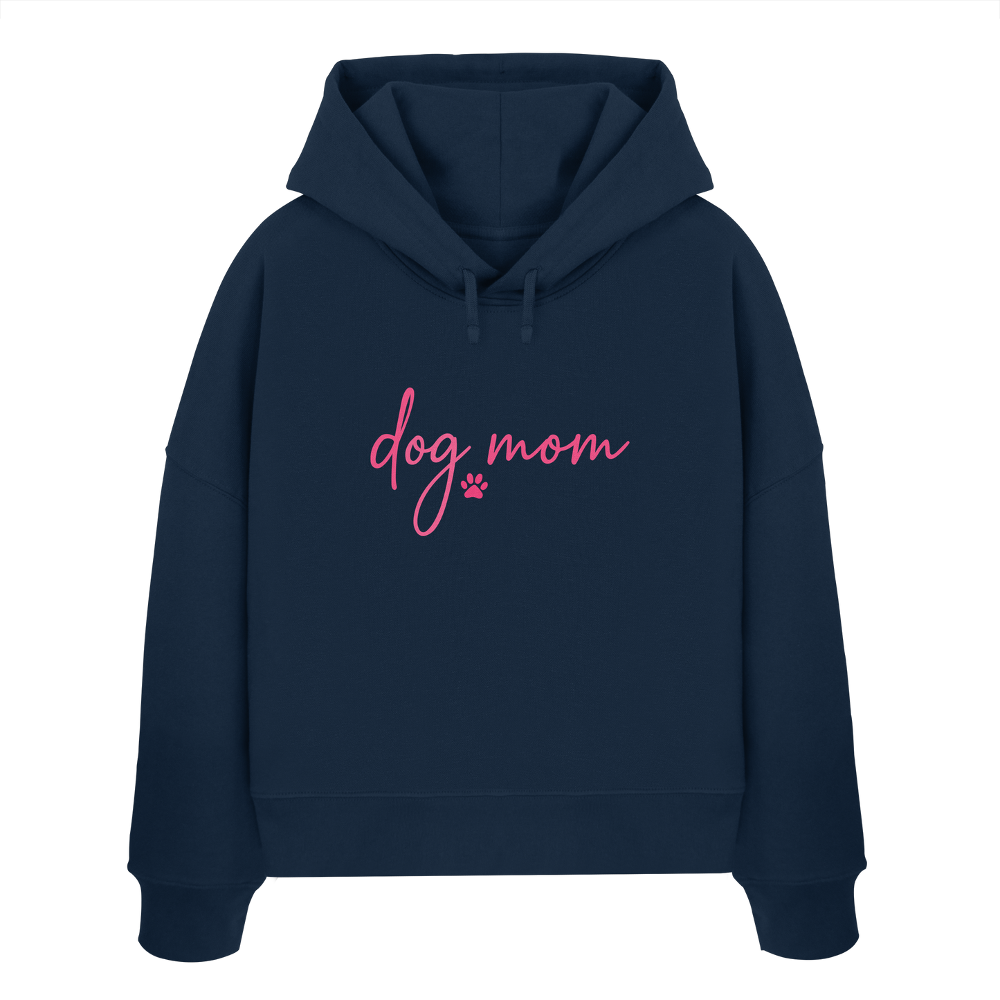 DOG MOM für Hundemamas und Hundemädchen - Womens Organic Boxcut Hoodie