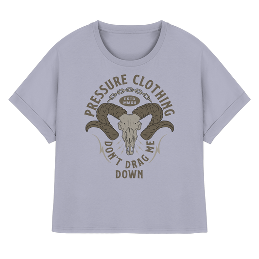 Domba - Pressure Cloth - Womens Organic Rolled Sleeves T-Shirt