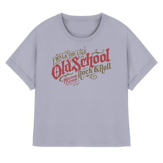 Oldschool Rock & Roll - Pressure Cloth - Womens Organic Rolled Sleeves T-Shirt
