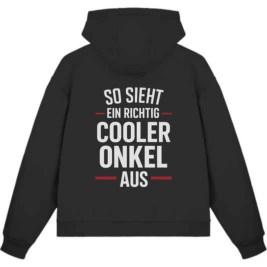 So sieht ein richtig cooler Onkel aus – Geschenk für den besten Onkel der Welt! - Fluffy Boxcut Zipper