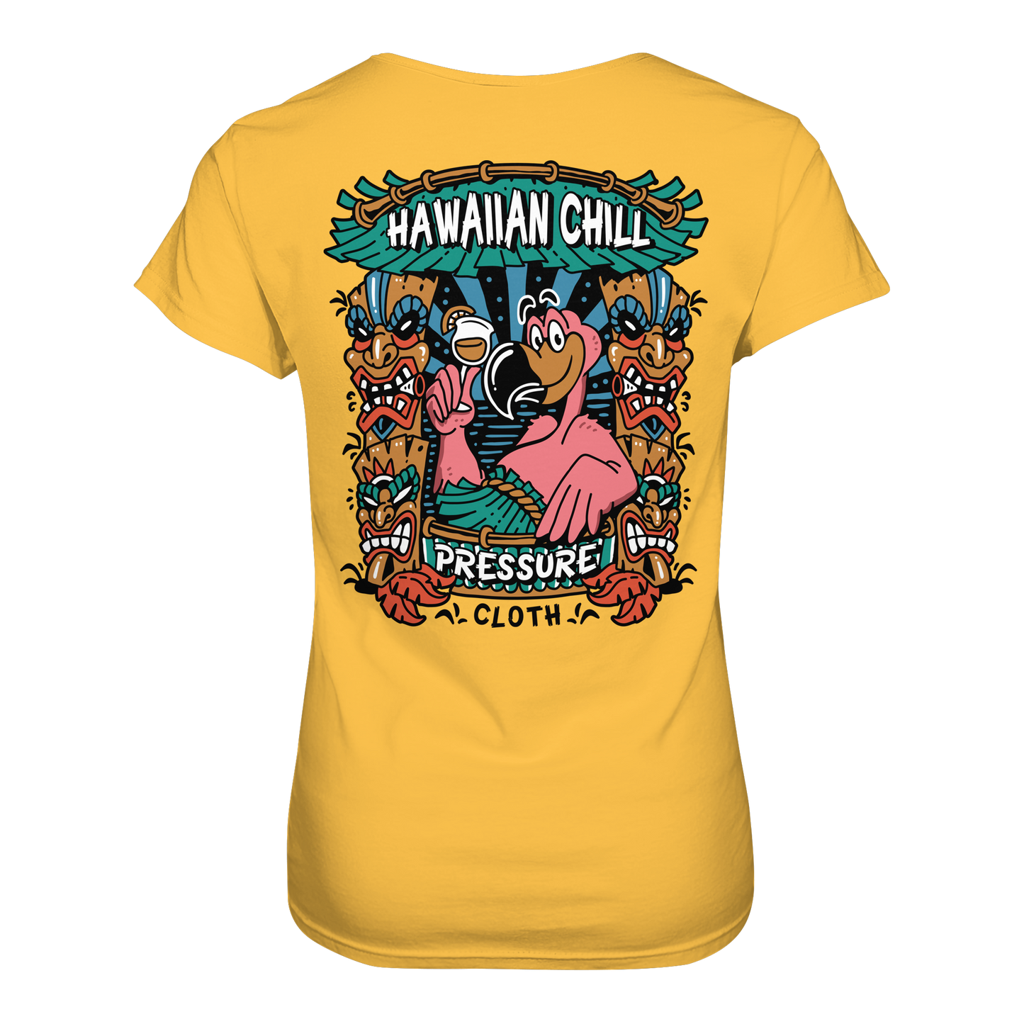 Hawaiian Chill - Tiki Style - Pressure Cloth - Ladies Premium Shirt