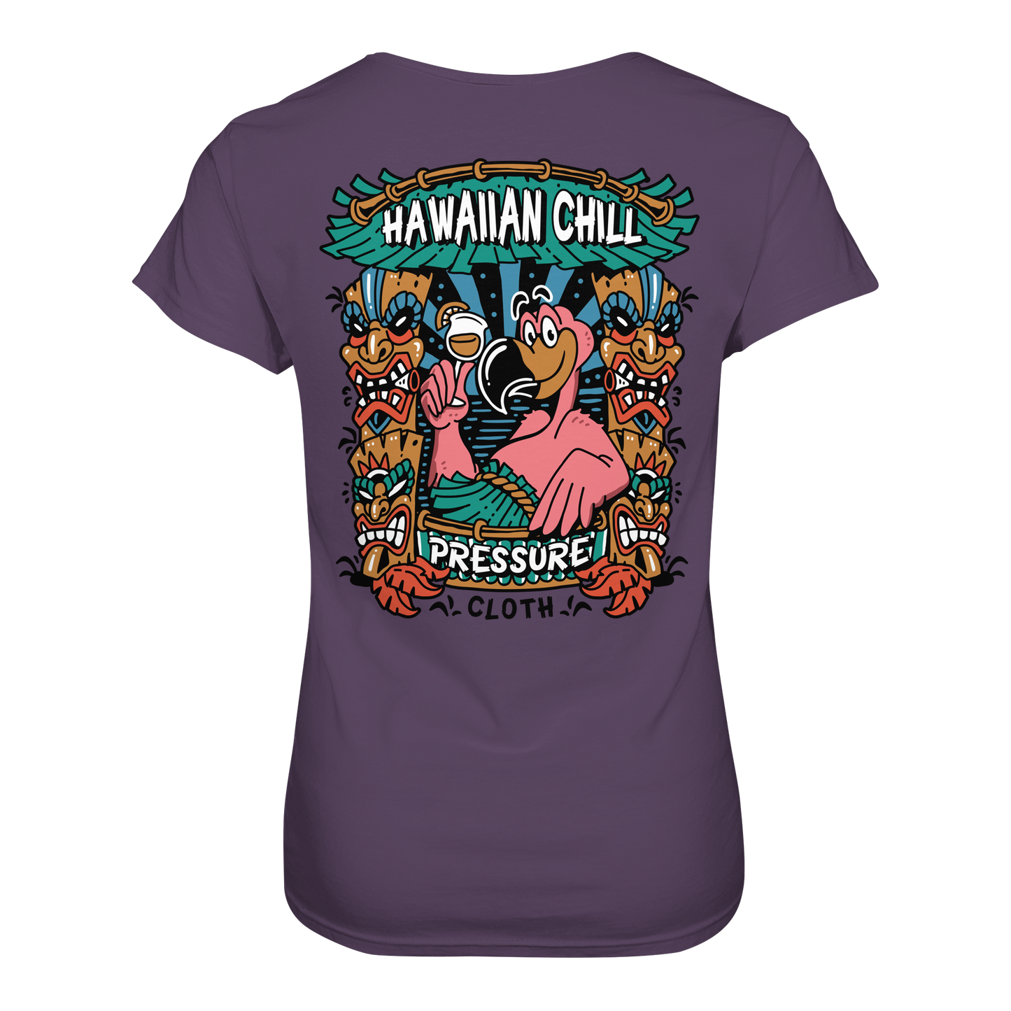 Hawaiian Chill - Tiki Style - Pressure Cloth - Ladies Premium Shirt