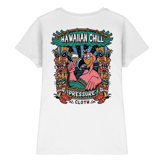 Hawaiian Chill - Tiki Style - Pressure Cloth - Ladies Premium Shirt