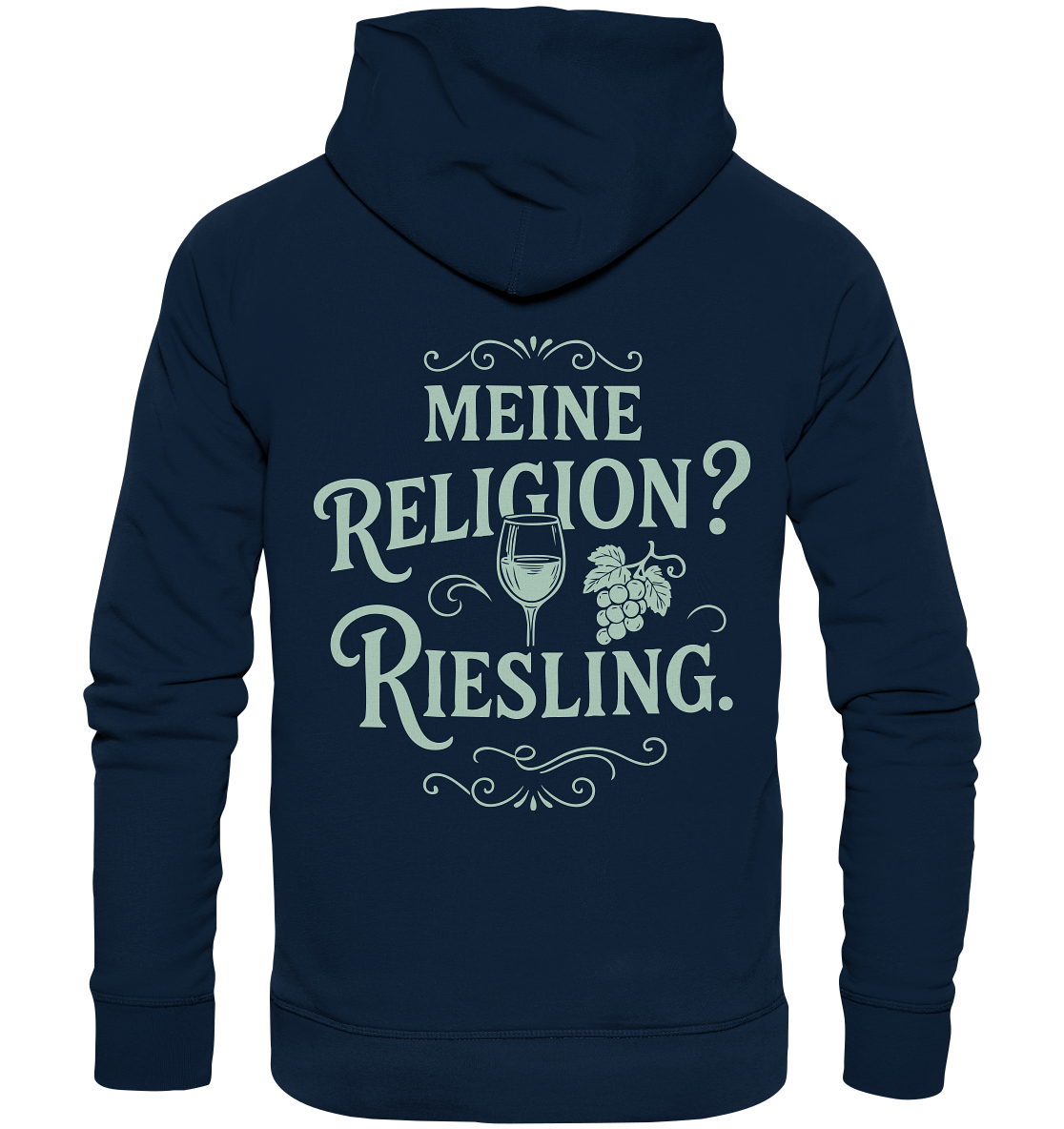 Meine Religion? Riesling. – Wein Spruch für Weißwein-Fans - Organic Basic Hoodie