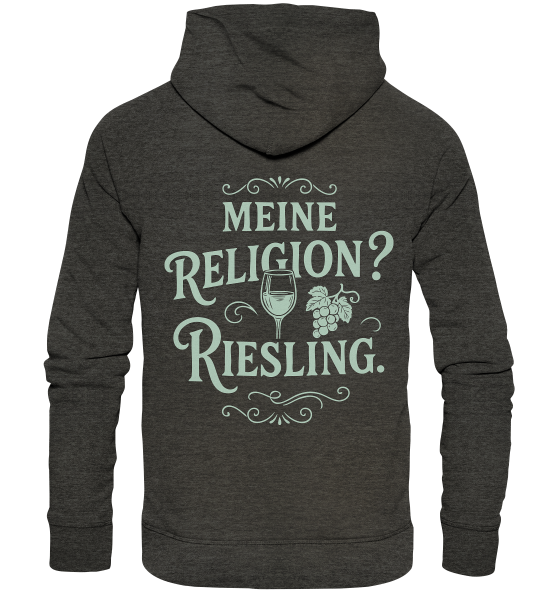 Meine Religion? Riesling. – Wein Spruch für Weißwein-Fans - Organic Basic Hoodie