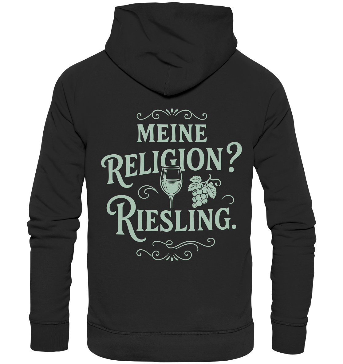 Meine Religion? Riesling. – Wein Spruch für Weißwein-Fans - Organic Basic Hoodie