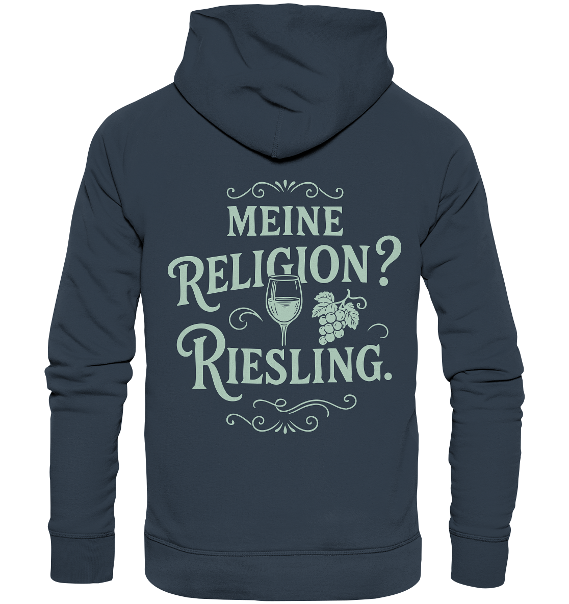 Meine Religion? Riesling. – Wein Spruch für Weißwein-Fans - Organic Basic Hoodie