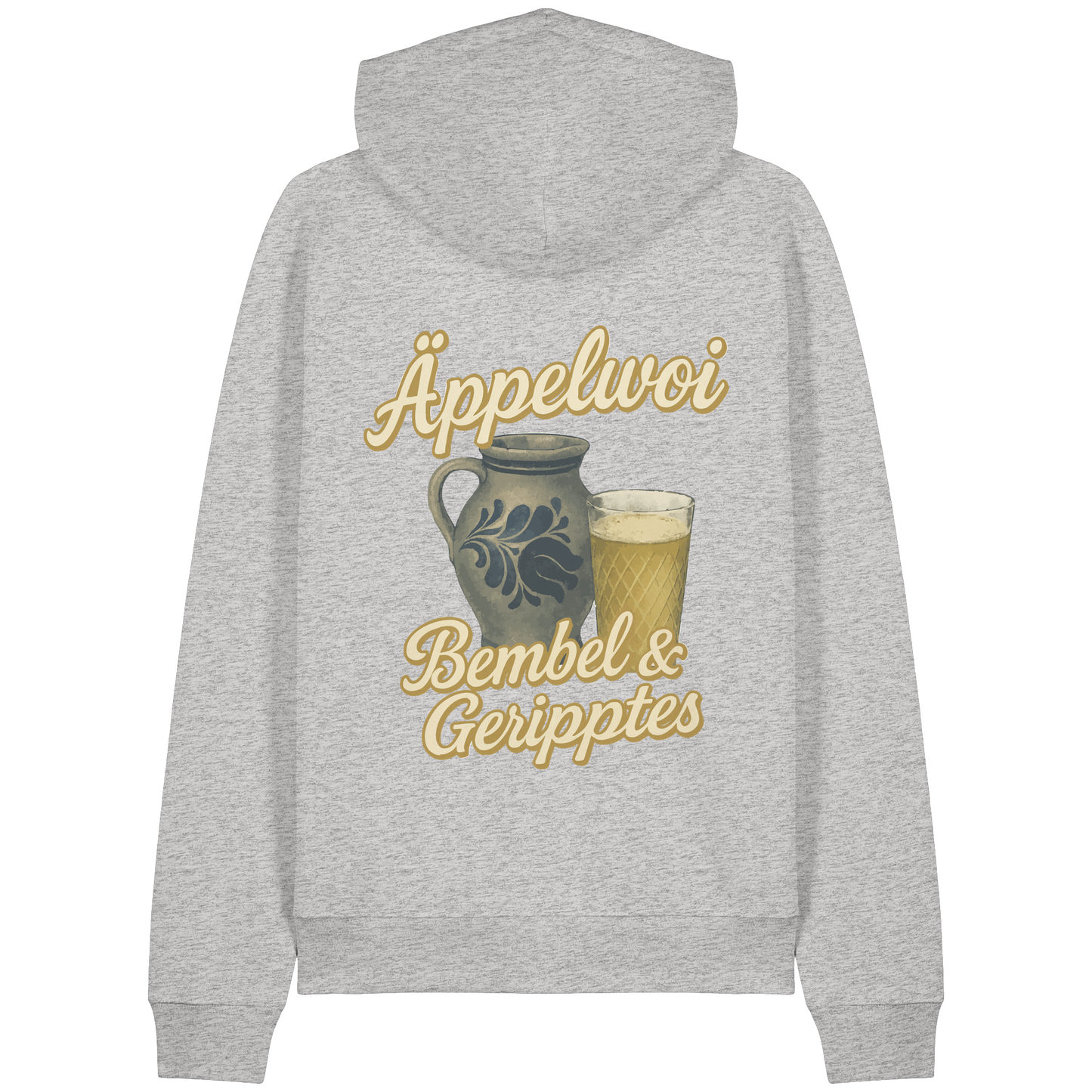 Äppelwoi - Bembel & Geripptes | Typisch Frankfurt - Organic Raglan Hoodie