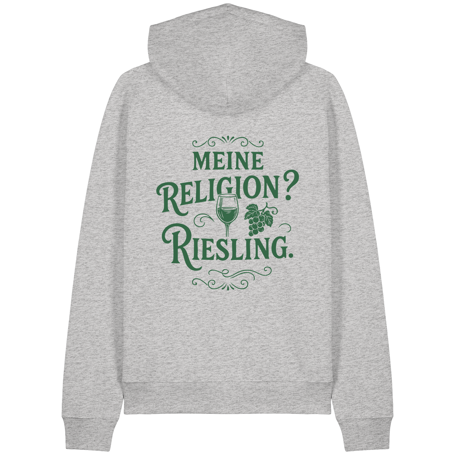 Meine Religion? Riesling. – Lustiger Wein Spruch für Weißwein-Fans - Organic Raglan Hoodie