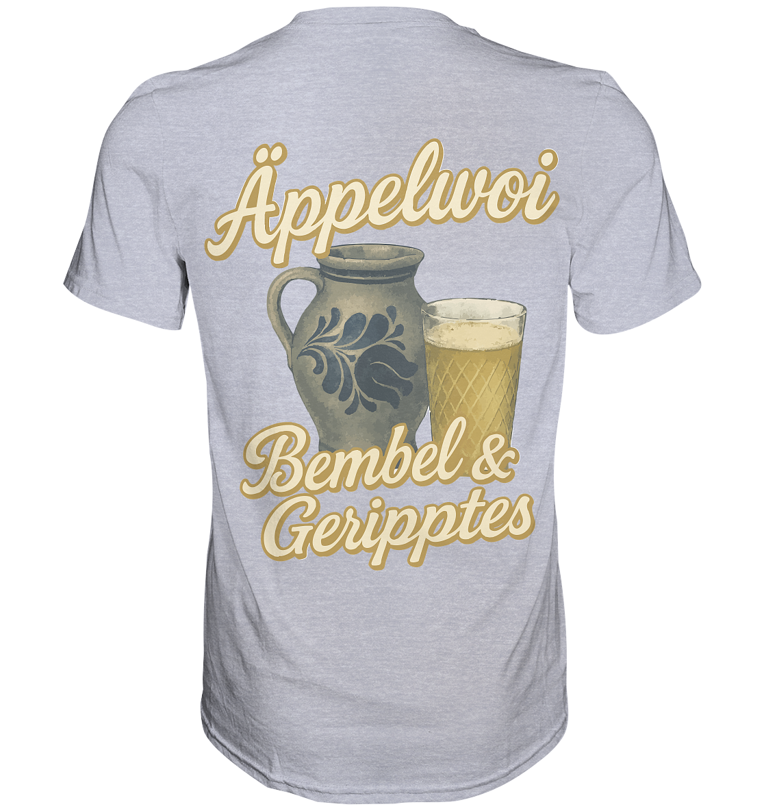 Äppelwoi - Bembel & Geripptes | Typisch Frankfurt - Premium Classic T-Shirt