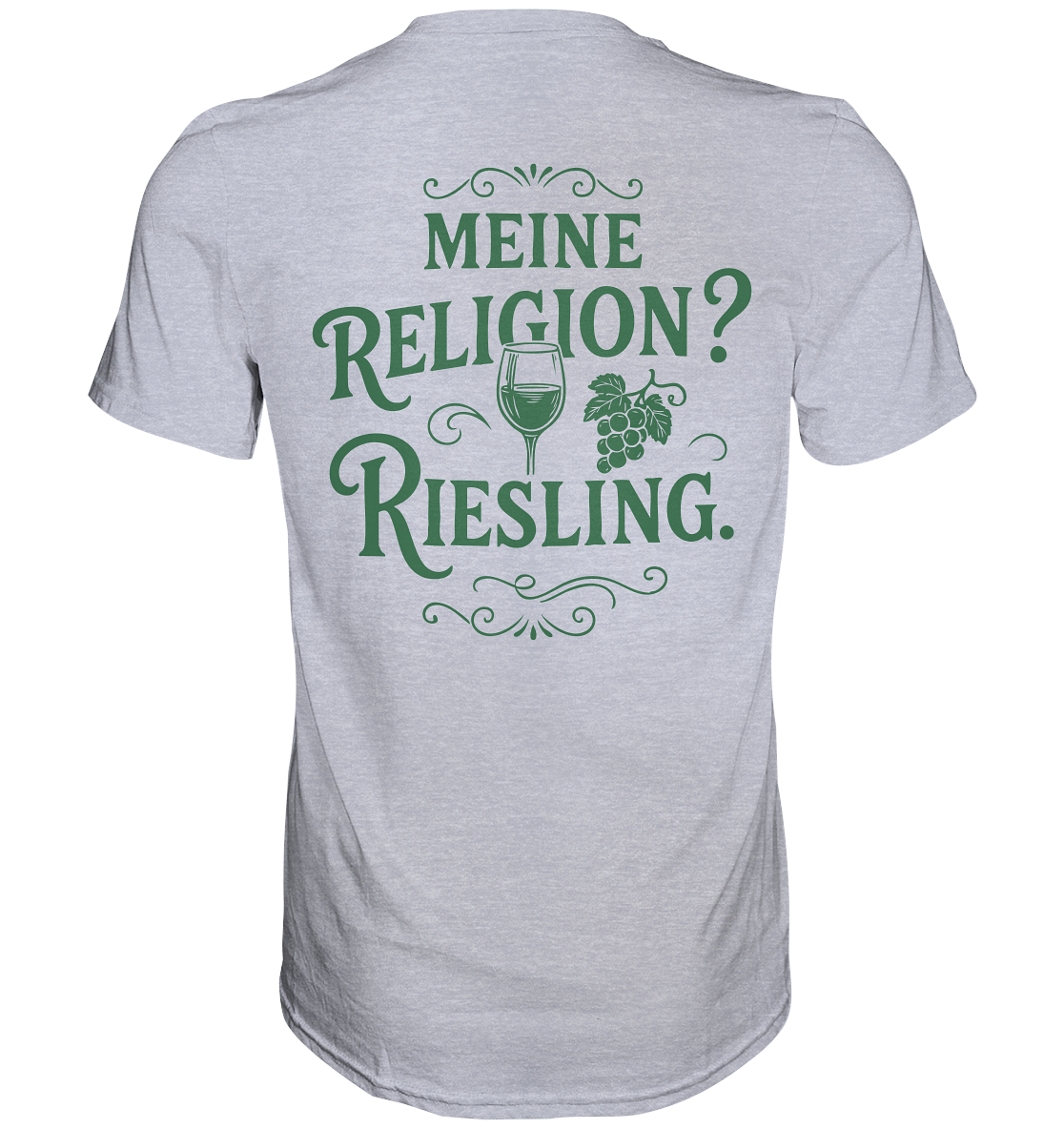 Meine Religion? Riesling. – Lustiger Wein Spruch für Weißwein-Fans - Premium Classic T-Shirt