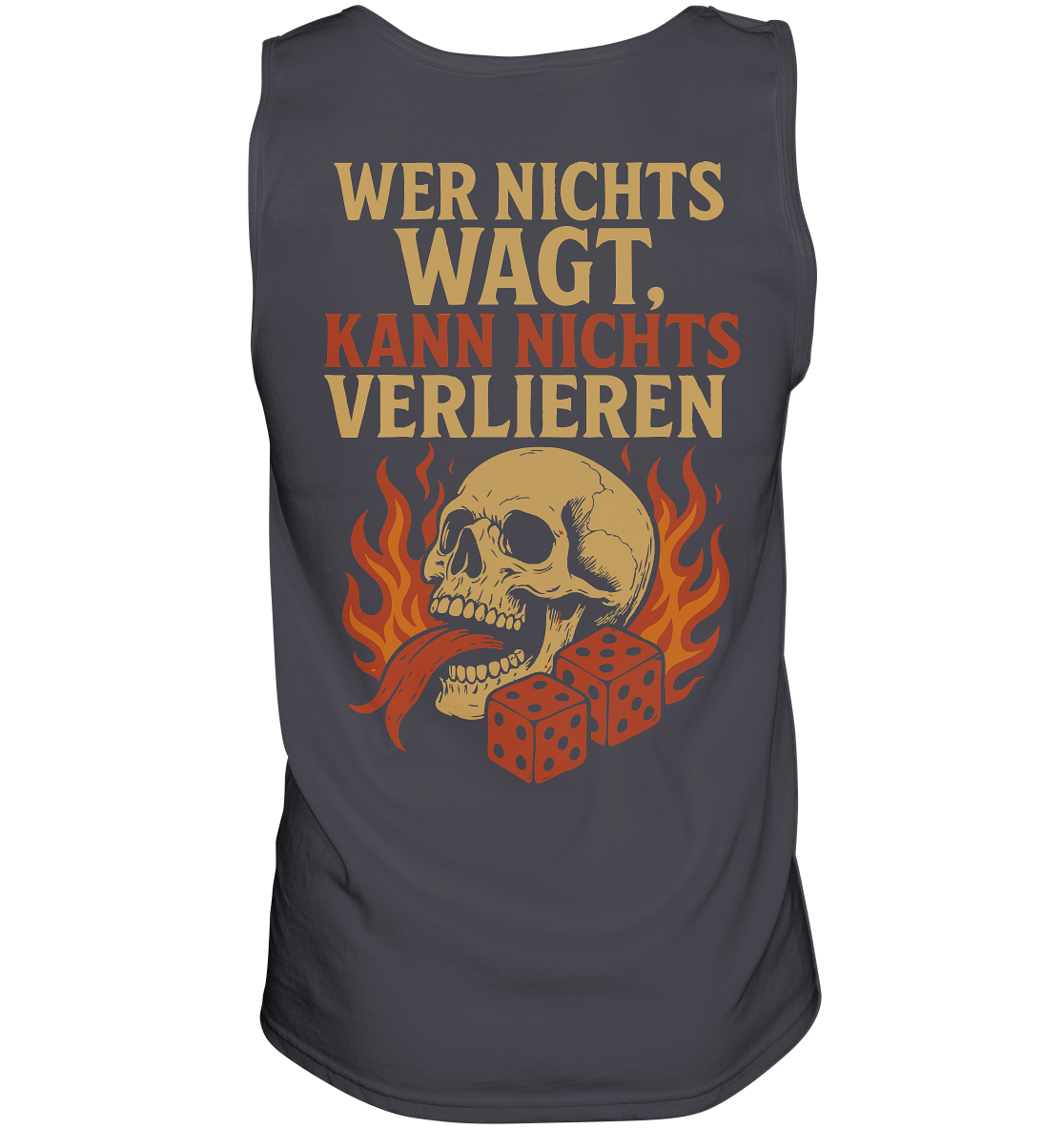 Wer nichts wagt – Skull Design | Rockermotiv - Tank-Top
