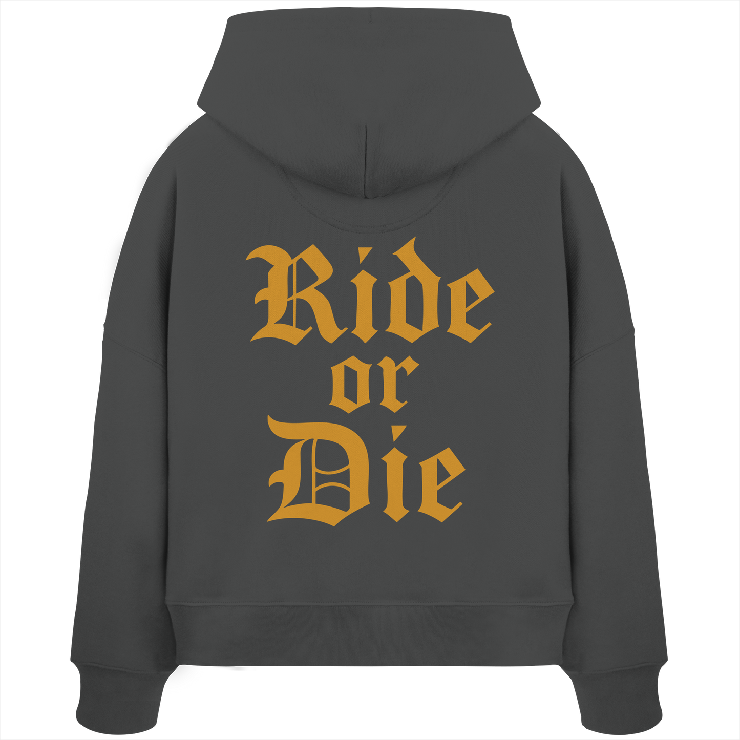 Ride or Die - Biker Statement - Womens Organic Boxcut Hoodie