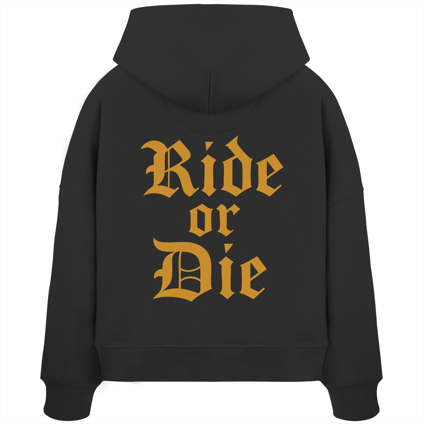 Ride or Die - Biker Statement - Womens Organic Boxcut Hoodie