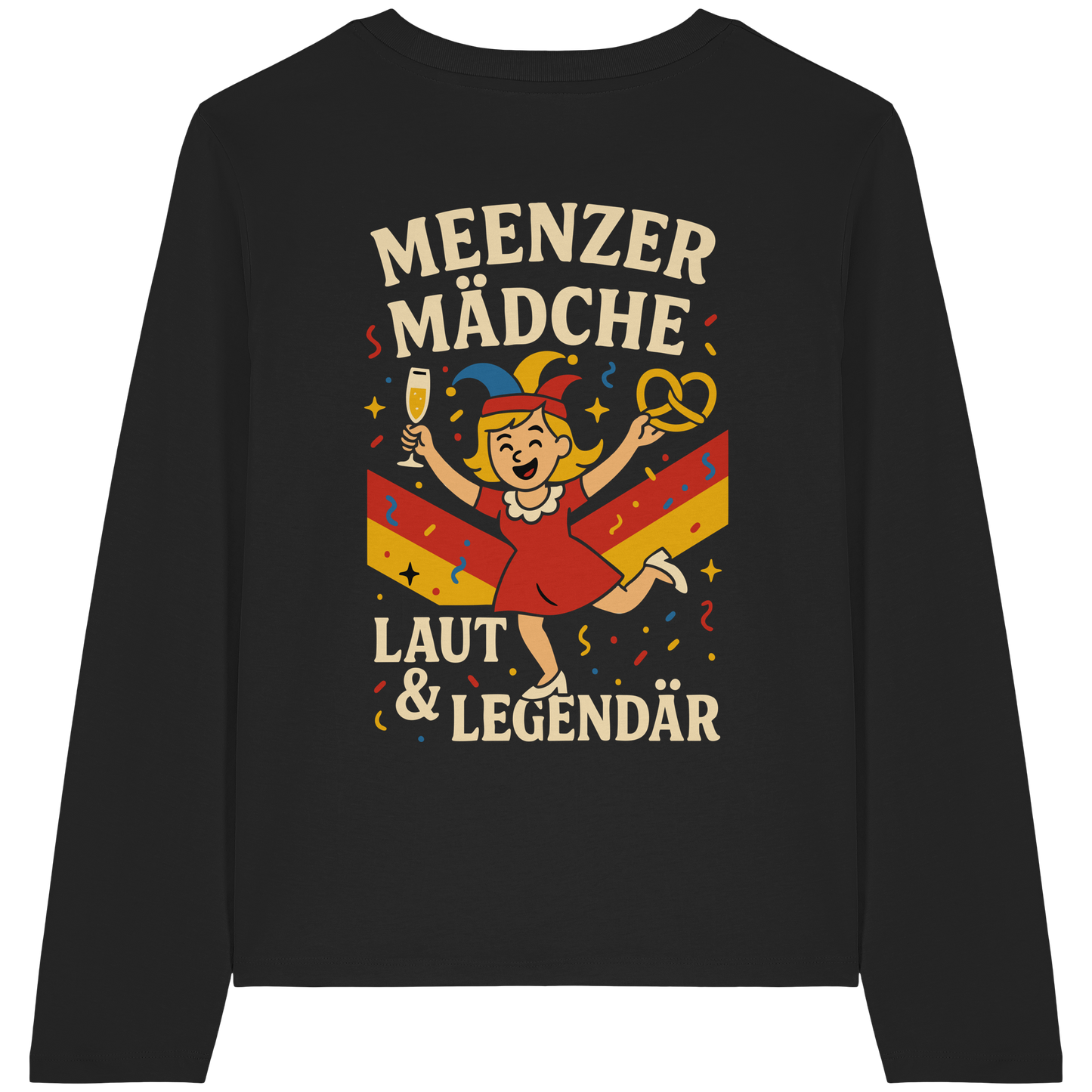 Meenzer Mädche – Laut & Legendär | Karneval Design - Womens Organic Longsleeve T-Shirt
