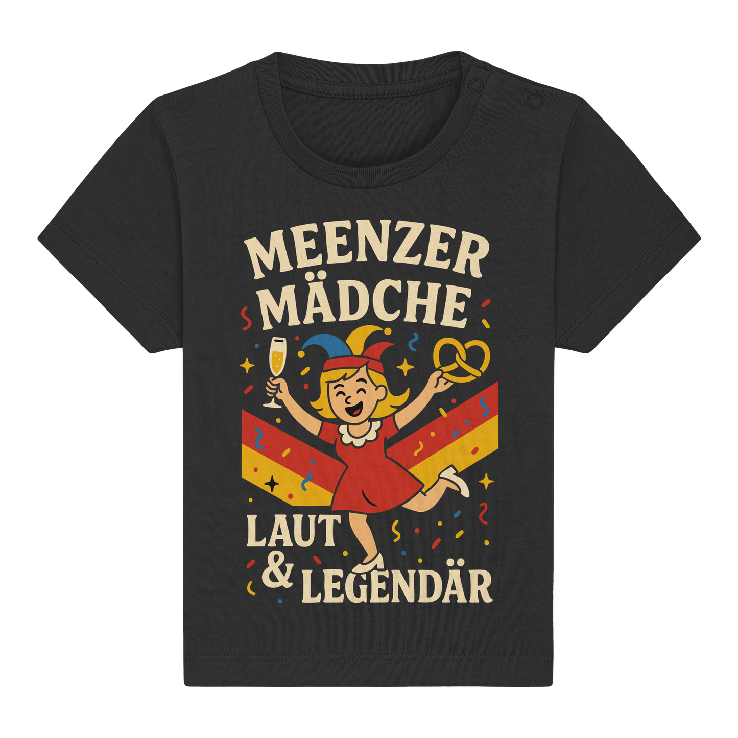 Meenzer Mädche – Laut & Legendär | Karneval Design - Baby Organic Shirt