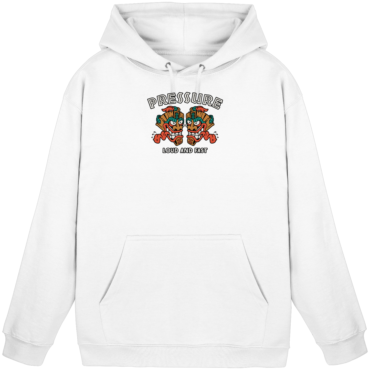Loud and Fast. - Tiki Style - Pressure Cloth - Basic Unisex Hoodie