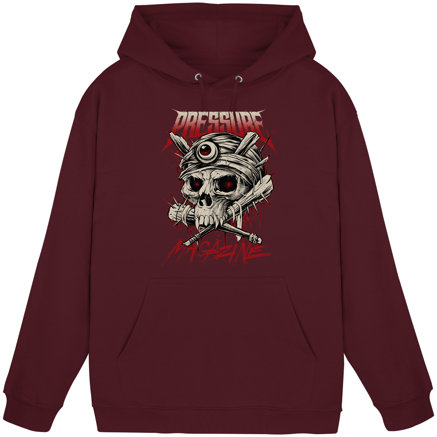 Skullica - Vampire Skull - Pressure Magazine - Basic Unisex Hoodie