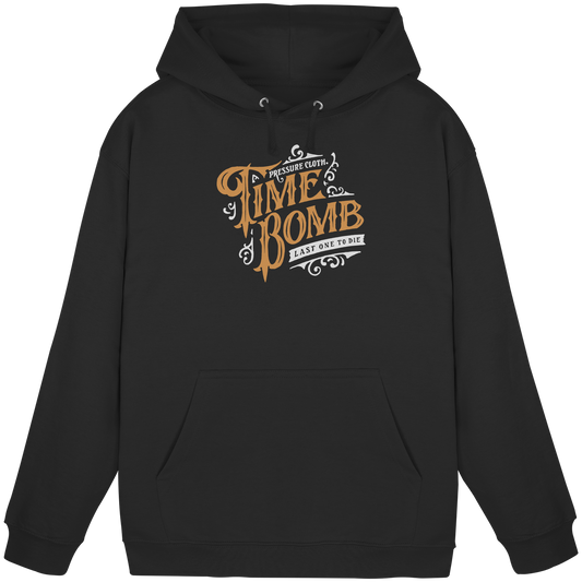 Time Bomb Vintage - Basic Unisex Hoodie von Pressure Clothing mit stilvollem Vintage-Print in Schwarz für Rock'n'Roll Fans